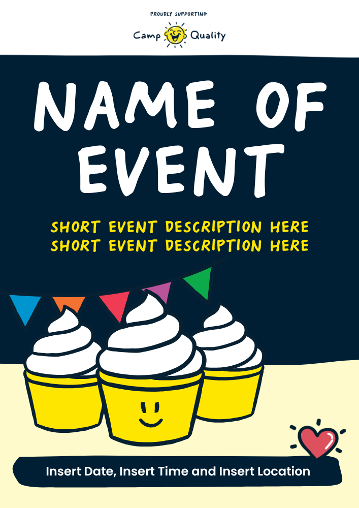 DIY bake poster template preview