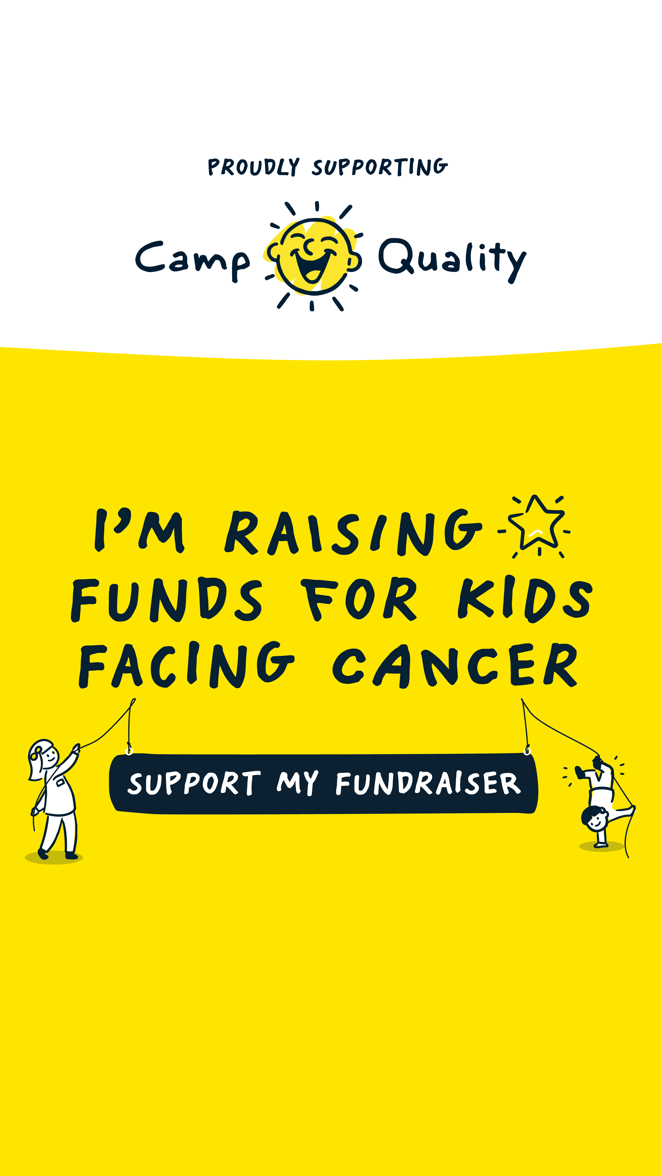 Camp Quality Fun-raiser announcement social Story two