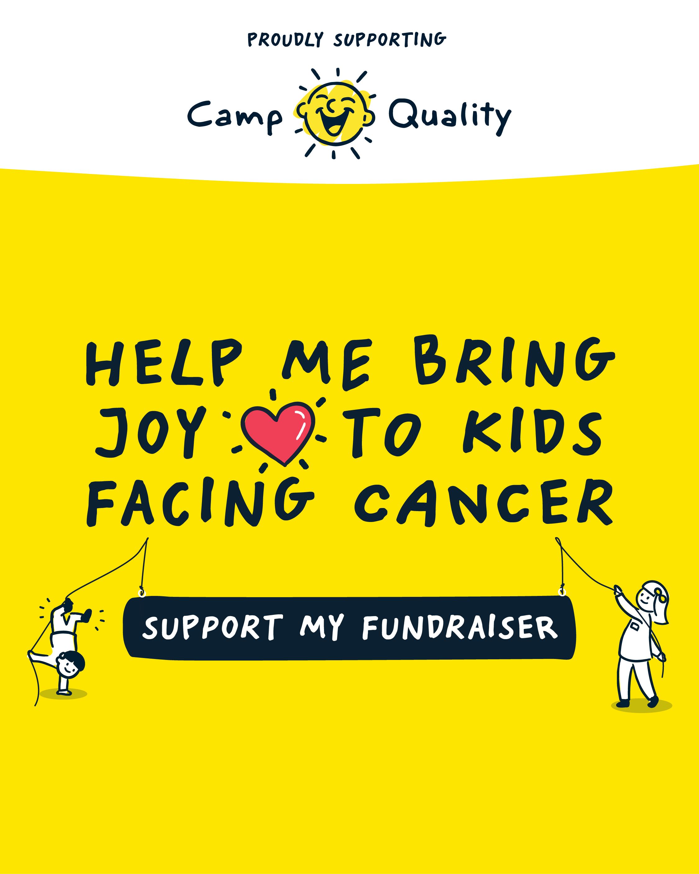 Camp Quality donation request social post
