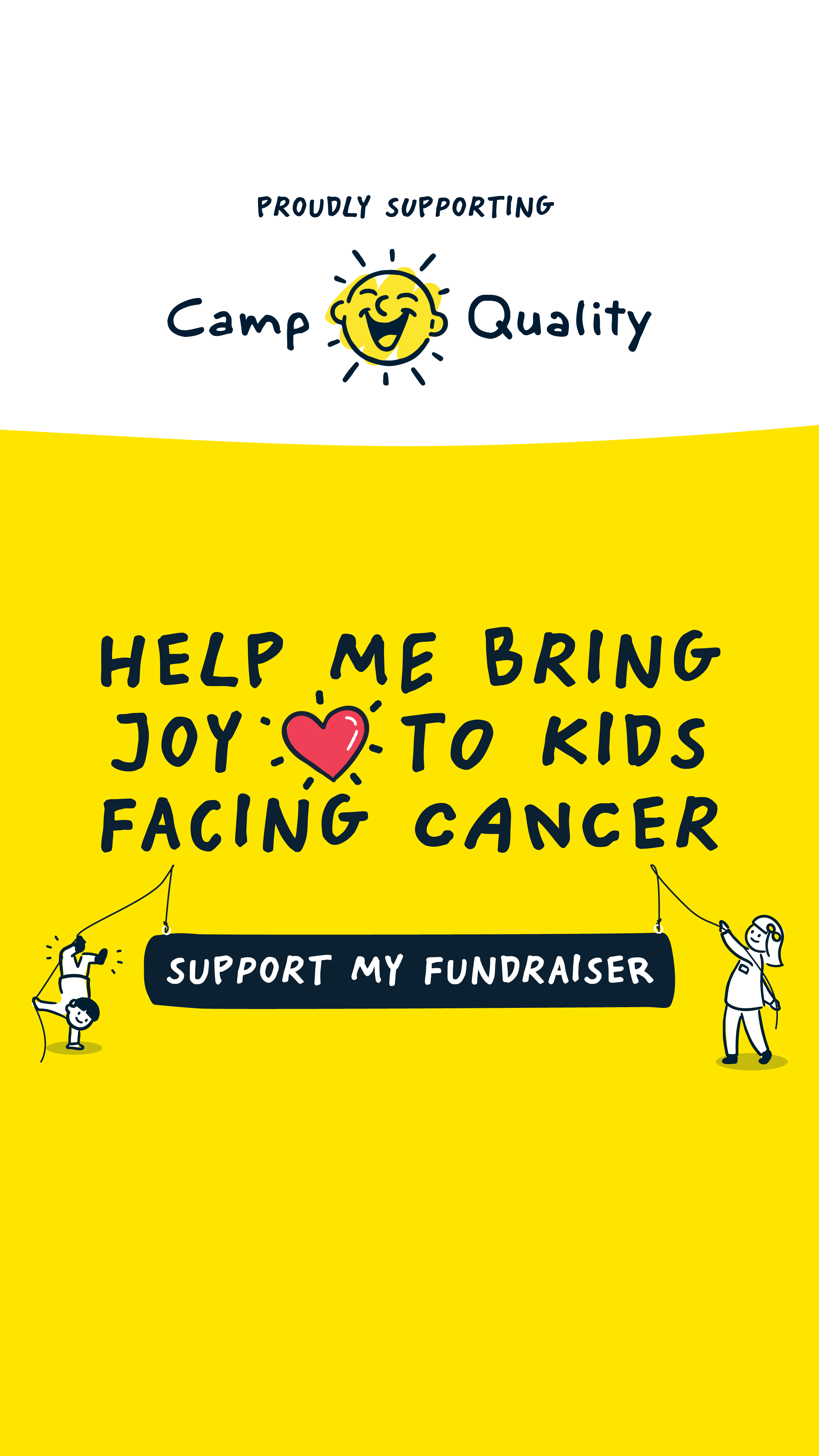 Camp Quality donation request social Story