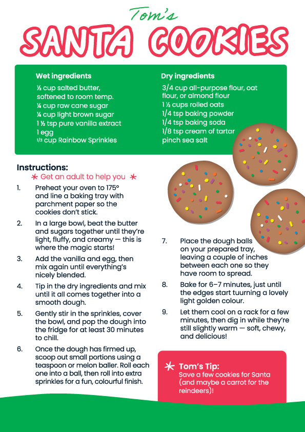 Tom's Santa Cookie Recipe