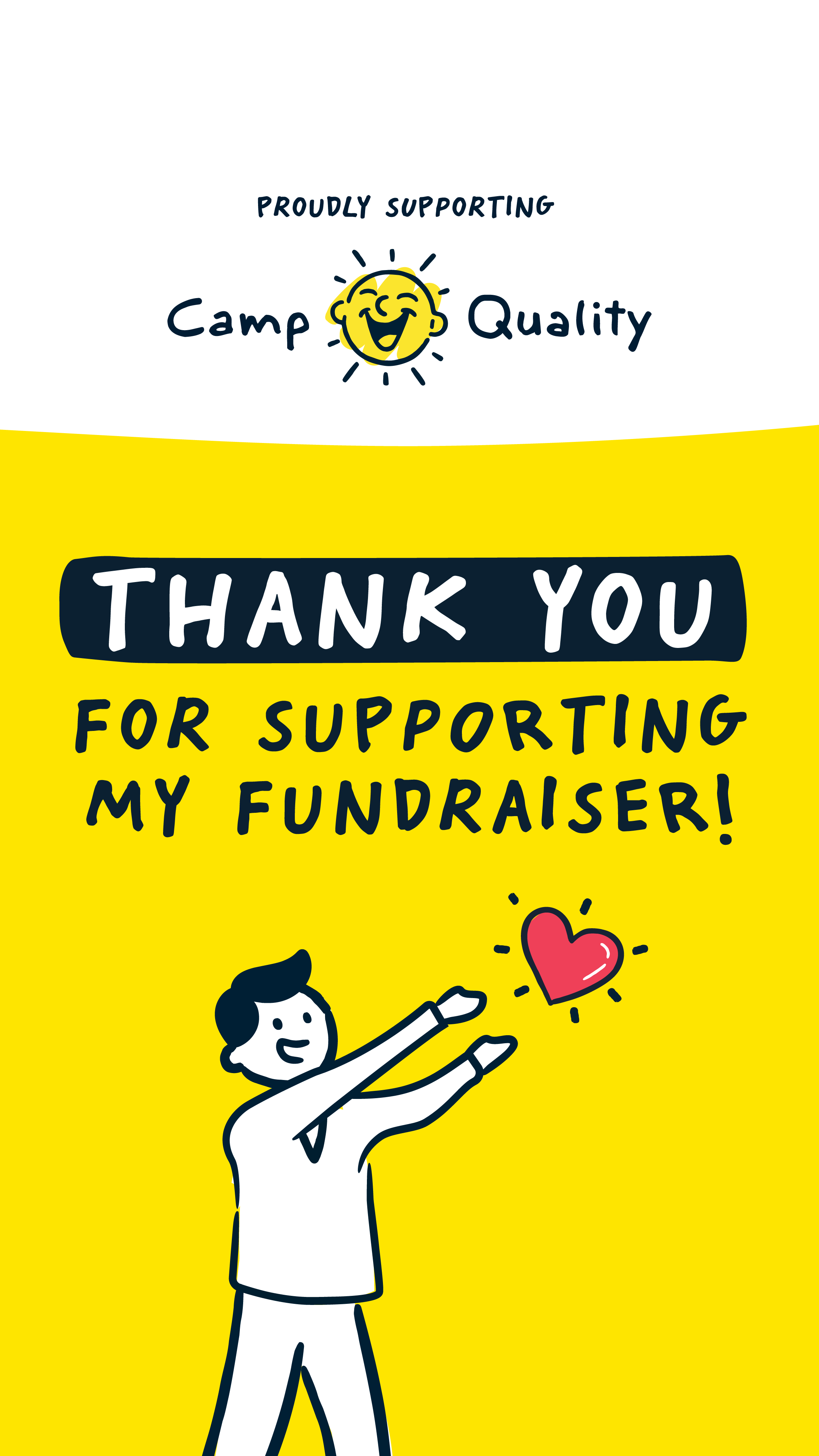 Camp Quality supporter thank-you social Story one