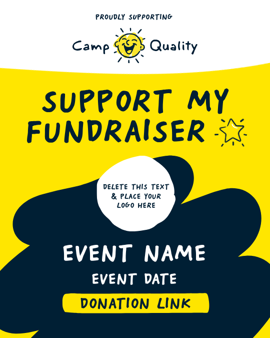 Camp Quality customisable social post template two