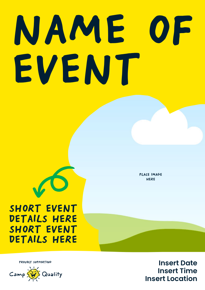 DIY shave poster template preview