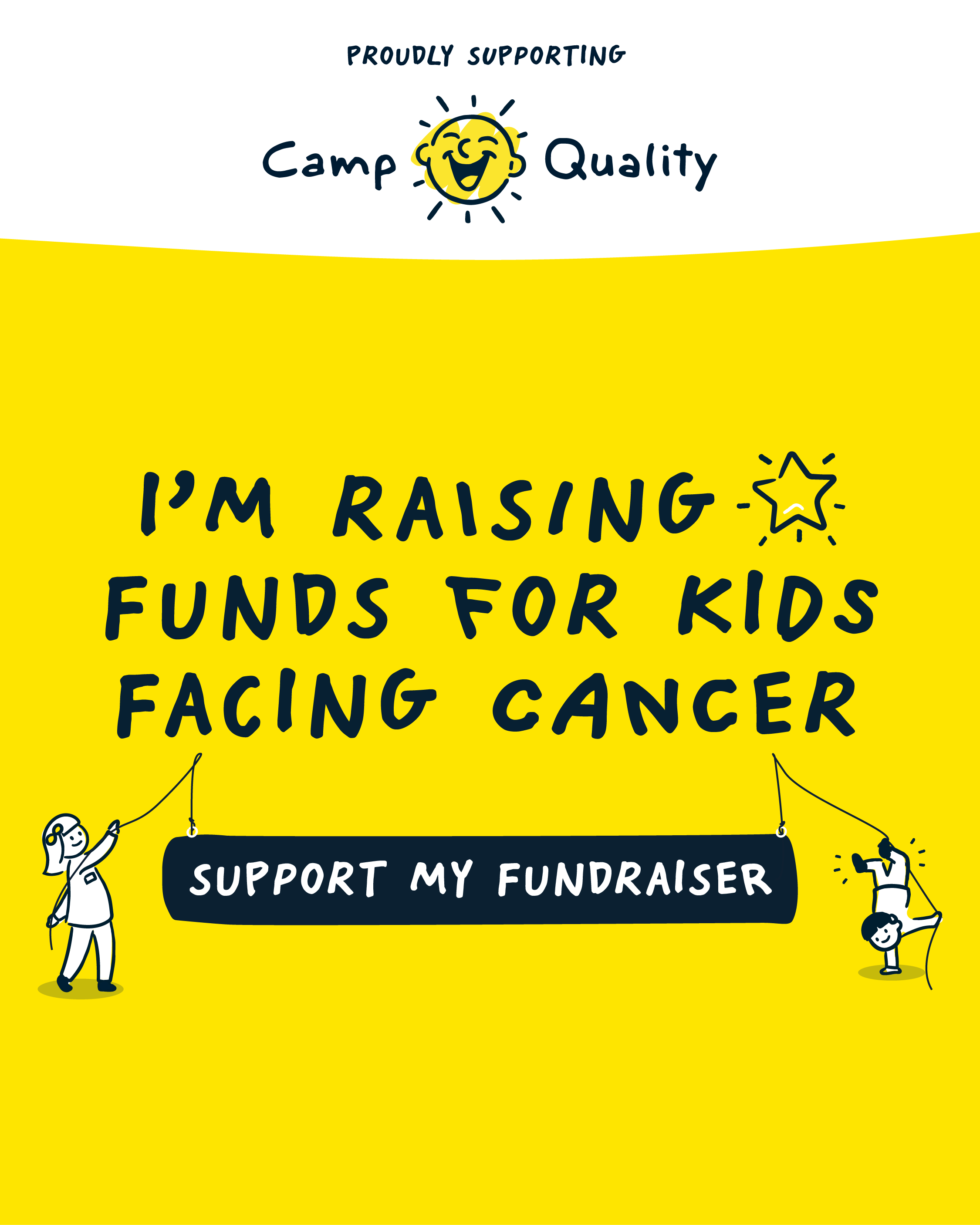 Camp Quality Fun-raiser announcement social post two