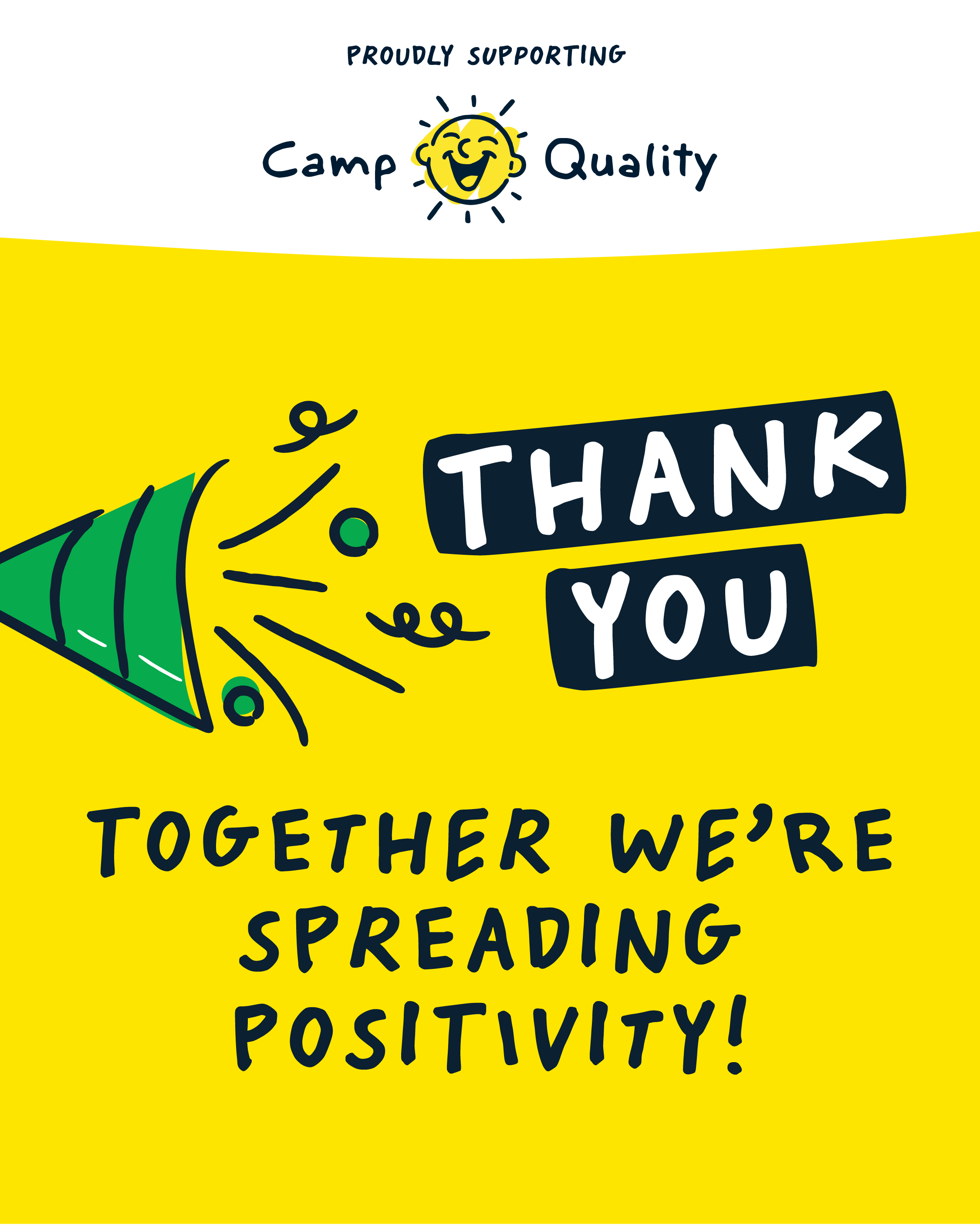 Camp Quality supporter thank-you social post two
