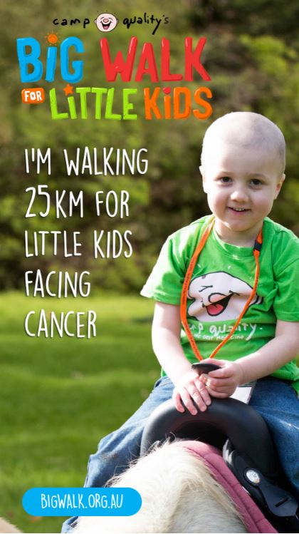 Instagram Story - I'm walking 25km